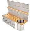 Knife-Block Combo Hanging Shelf for Smart Rail Storage Solution view 1