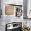 Knife-Block Combo Hanging Shelf for Smart Rail Storage Solution view 2