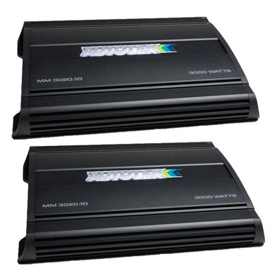 Autotek MM3020.1D Mean Machine 3000-Watt 1-Ohm Mono Amp w/Remote (2 Pack)