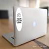 125 Oval Custom Die Cut Stickers 2" x 6" for Laptops, Windows, Cell Phones, Cars. Upload Your own Image, Logo, or Design view 4