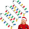 JOYIN 3 PCS Christmas Necklace 12 LED Bulbs LED Light Up Bulb Necklace Christmas Holiday Accessories Party Favors view 1