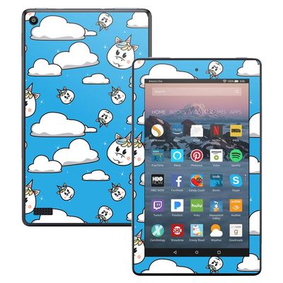 MightySkins Skin Compatible with Amazon Kindle Fire 7 (2017) - Unicorn Clouds | Protective, Durable, and Unique Vinyl Decal wrap Cover | Easy to Apply, Remove, and Change Styles | Made in The USA