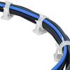 Viaky 30 Pieces White Adjustable Cable Clips Self-Adhesive Desk Organizer Nylon Wire Management Wire Holder view 3