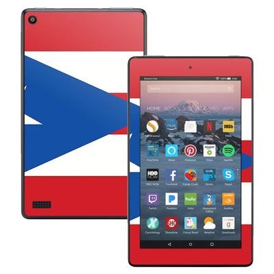 MightySkins Skin Compatible with Amazon Kindle Fire 7 (2017) - Puerto Rican Flag | Protective, Durable, and Unique Vinyl Decal wrap Cover | Easy to Apply, Remove, and Change Styles | Made in The USA