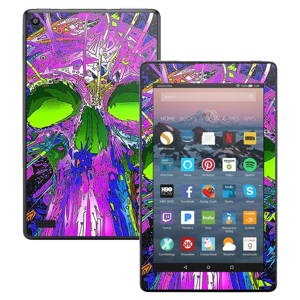 MightySkins Skin Compatible with Amazon Kindle Fire 7 (2017) - Hard Wired | Protective, Durable, and Unique Vinyl Decal wrap Cover | Easy to Apply, Remove, and Change Styles | Made in The USA