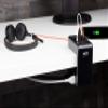 APC Desk Mount Power Station PE6U4, U-Shaped Surge Protector with USB Ports (4), Desk Clamp, 6 Outlet, 1080 Joules Black view 3