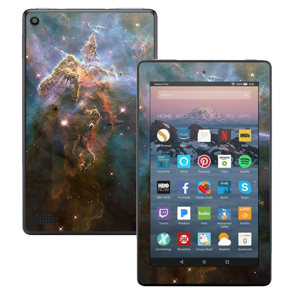 MightySkins Skin Compatible with Amazon Kindle Fire 7 (2017) - Eagle Nebula | Protective, Durable, and Unique Vinyl Decal wrap Cover | Easy to Apply, Remove, and Change Styles | Made in The USA