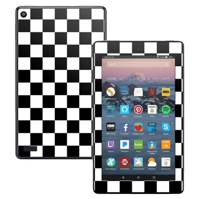 MightySkins Skin Compatible with Amazon Kindle Fire 7 (2017) - Check | Protective, Durable, and Unique Vinyl Decal wrap Cover | Easy to Apply, Remove, and Change Styles | Made in The USA
