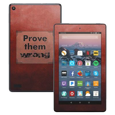 MightySkins Skin Compatible with Amazon Kindle Fire 7 (2017) - Prove Them Wrong | Protective, Durable, and Unique Vinyl Decal wrap Cover | Easy to Apply, Remove, and Change Styles | Made in The USA
