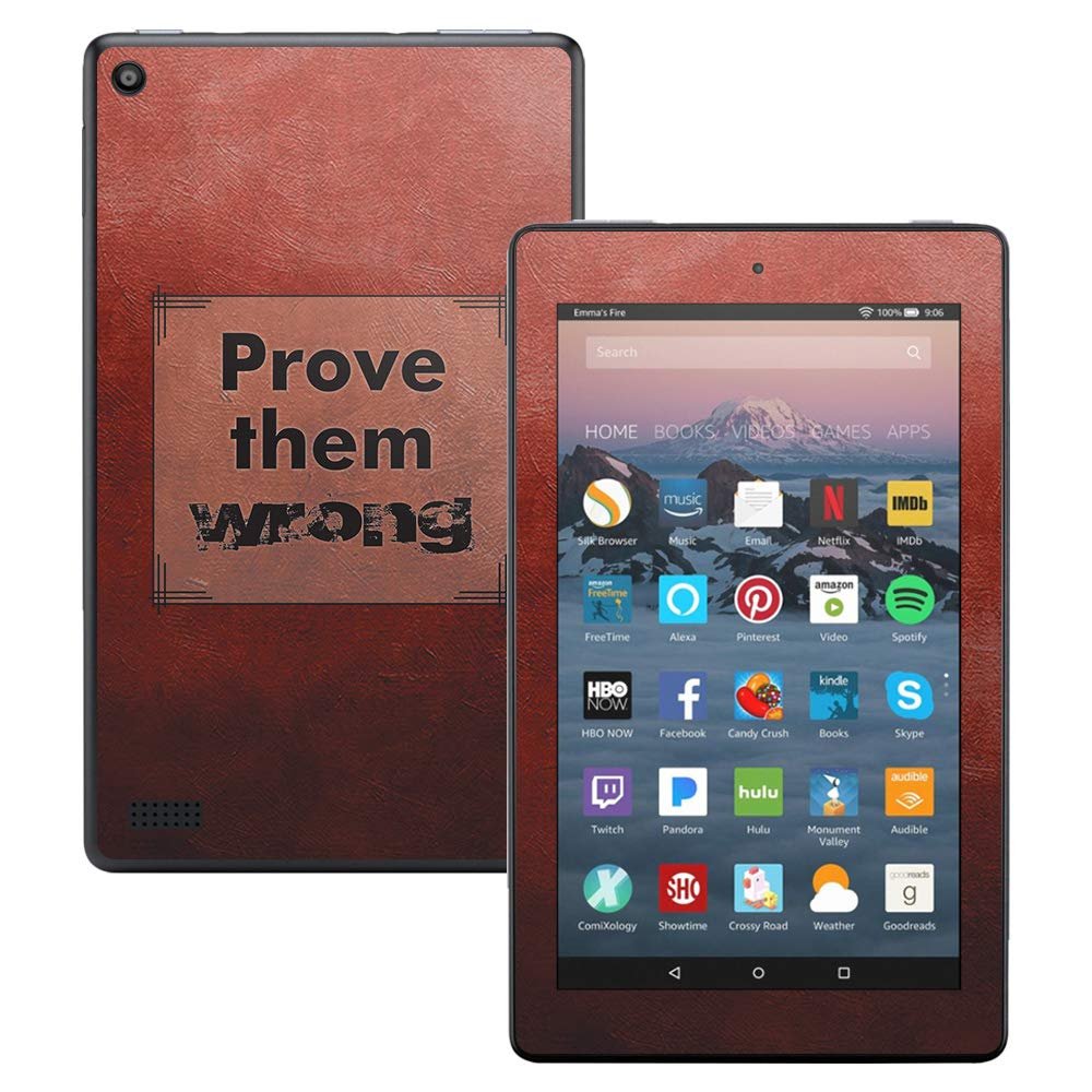 MightySkins Skin Compatible with Amazon Kindle Fire 7 (2017) - Prove Them Wrong | Protective, Durable, and Unique Vinyl Decal wrap Cover | Easy to Apply, Remove, and Change Styles | Made in The USA