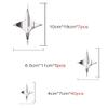 3D Star DIY Mirror Wall Stickers, Acrylic Art Decor Wall Sticker Murals, Children's Room Nursery Fashion Design Crystal Art Decals Home Bedroom Ceiling Bathroom TV Background Decoration (Silver) view 3