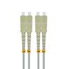 Jeirdus 300M SC to SC Indoor Armored Duplex 50/125 OM2 Fiber Optic Cable Jumper Optical Patch Cord Multimode 300Meters 985ft SC-SC view 2