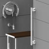 Invisia Linear Bar - 24" Straight Grab Bar: Brushed Stainless view 3