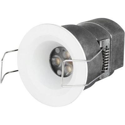 Elitco Lighting 3" 3000K Mini Recessed LED Downlight in White (Set of 4)