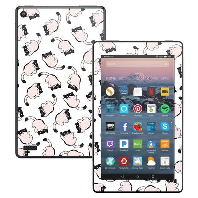 MightySkins Skin Compatible with Amazon Kindle Fire 7 (2017) - Raining Cats | Protective, Durable, and Unique Vinyl Decal wrap Cover | Easy to Apply, Remove, and Change Styles | Made in The USA