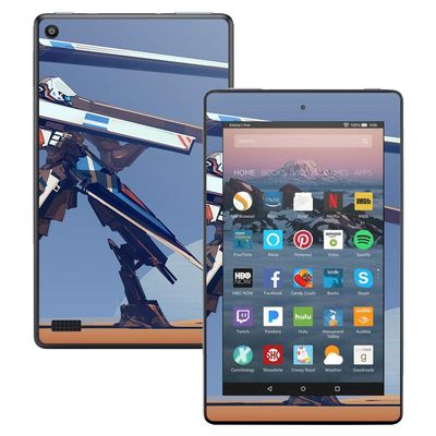 MightySkins Skin Compatible with Amazon Kindle Fire 7 (2017) - Tri Rail | Protective, Durable, and Unique Vinyl Decal wrap Cover | Easy to Apply, Remove, and Change Styles | Made in The USA