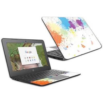 MightySkins Skin Compatible With HP Chromebook 11 G6 11.6" (2018) - Splash Of Color | Protective, Durable, and Unique Vinyl Decal wrap cover | Easy To Apply, Remove | Made in the USA