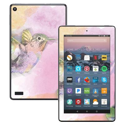 MightySkins Skin Compatible with Amazon Kindle Fire 7 (2017) - Water Color Mocking | Protective, Durable, and Unique Vinyl Decal wrap Cover | Easy to Apply, Remove | Made in The USA