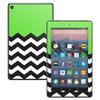 MightySkins Skin Compatible with Amazon Kindle Fire 7 (2017) - Lime Chevron | Protective, Durable, and Unique Vinyl Decal wrap Cover | Easy to Apply, Remove, and Change Styles | Made in The USA view 1