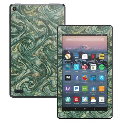 MightySkins Skin Compatible with Amazon Kindle Fire 7 (2017) - Marble Swirl | Protective, Durable, and Unique Vinyl Decal wrap Cover | Easy to Apply, Remove, and Change Styles | Made in The USA