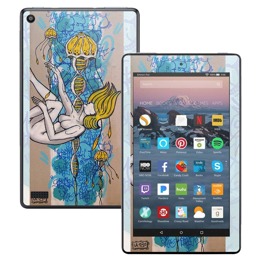 MightySkins Skin Compatible with Amazon Kindle Fire 7 (2017) - Fall Into Place | Protective, Durable, and Unique Vinyl Decal wrap Cover | Easy to Apply, Remove, and Change Styles | Made in The USA