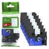 6/Pack LM Tapes - LMe-253 Premium 1" Blue Print on White Label Compatible with Brother TZe-253 P-Touch and Includes Tape Color/Size Guide. Replaces TZ253 24mm 0.94 Laminated view 1