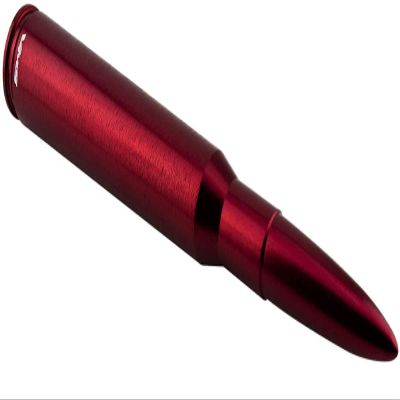 VMS Racing 50 Cal Caliber RED ANODIZED BULLET ANTENNA Heavy Gauge CNC Machined Billet Aluminum Short Compatible with Toyota Tacoma 95-19 1995-2019