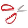 Hometeq 6" Scissors Multi-Purpose Stainless Steel Sharp Scissors with Red Handle - Perfect for Cutting view 1