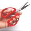 Hometeq 6" Scissors Multi-Purpose Stainless Steel Sharp Scissors with Red Handle - Perfect for Cutting view 2
