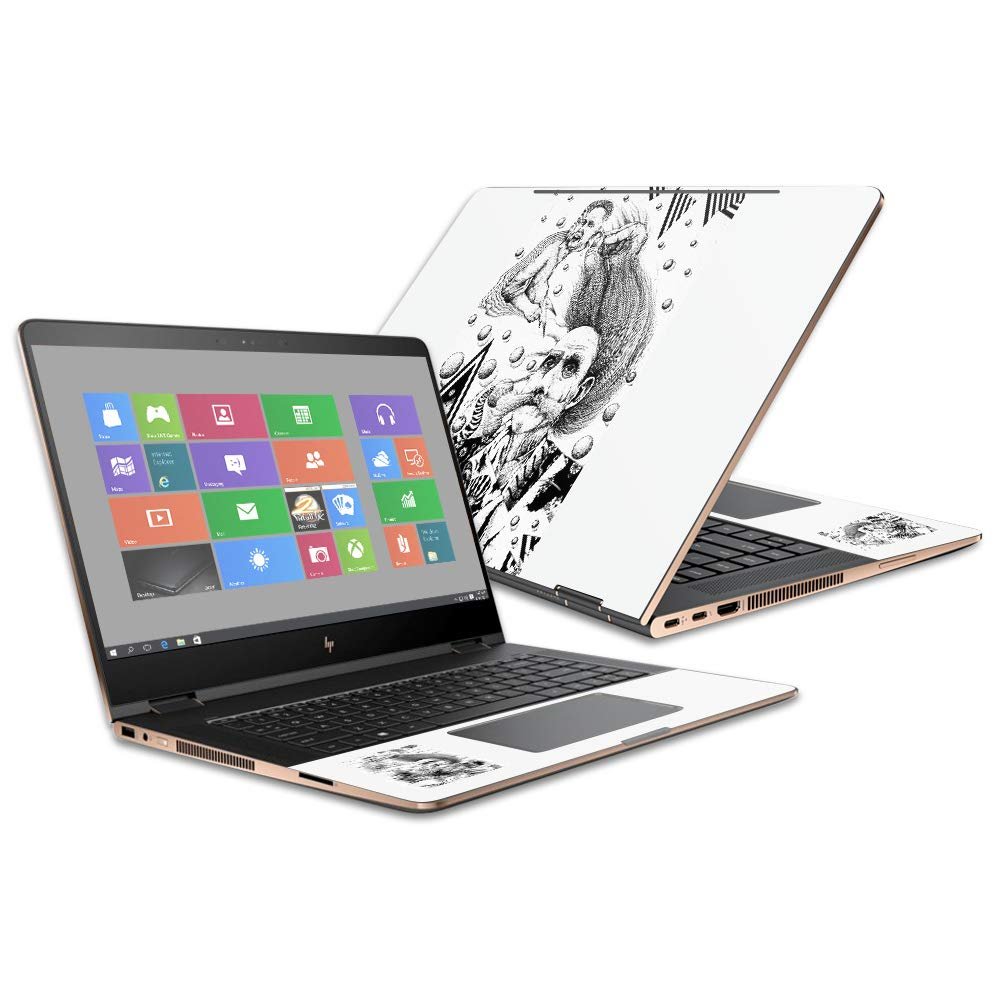 MightySkins Skin Compatible with HP Spectre x360 Convertible 15.6" (2017) - Disoriented | Protective, Durable, and Unique Vinyl Decal wrap Cover | Easy to Apply, Remove | Made in The USA