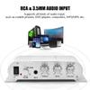 Power Amplifier, Asixx Car Stereo Amplifier Mini HiFi 2.1 Stereo Bass Auto Car Home Audio Power Amplifier Digital Amp, Compatible with Mobile Phone, MP3 and Computer(Silver) view 4
