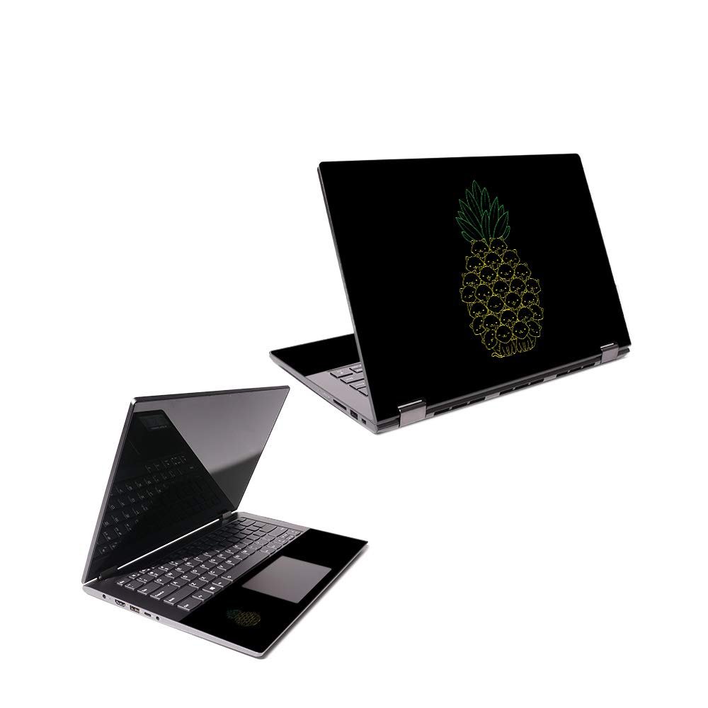 MightySkins Skin Compatible with Lenovo Flex 6 14" (2018) - Cat Pineapple | Protective, Durable, and Unique Vinyl Decal wrap Cover | Easy to Apply, Remove, and Change Styles | Made in The USA
