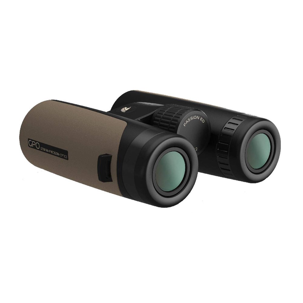 GPO German Precision Optics Passion ED 8x42mm Binoculars, Lightweight Binocular for Hunting, Wildlife Observation or Sports, Tripod Compatible, Desert Sand Magnesium Micro-Bridge & Body (B342)