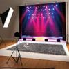 Leyiyi 7x5ft Stage Spotlight Backdrop Concert Live Plateform Banner Gloomy Night Scenic Background Superstar Drama Play Music Show Kids Birthday Adults Vlogger Portrait Studio Prop Vinyl Wallpaper view 2