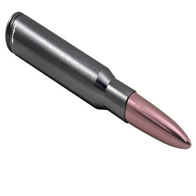 VMS Racing 50 Caliber GUNMETAL PINK TIP BULLET ANTENNA in Heavy Gauge CNC Machined Billet Aluminum Short Compatible with Toyota Tacoma 95-19 1995-2019
