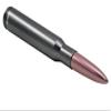 VMS Racing 50 Caliber GUNMETAL PINK TIP BULLET ANTENNA in Heavy Gauge CNC Machined Billet Aluminum Short Compatible with Toyota Tacoma 95-19 1995-2019 view 1