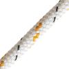 Marlow Doublebraid 3/8in (10mm) - Cut Lengths White with Green Fleck 3/8in (10mm) 110ft Piece view 3