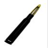 VMS Racing 50 Caliber BLACK 24 KT CARAT GOLD TIP BULLET ANTENNA in Heavy Gauge CNC Machined Billet Aluminum Short Compatible with Toyota Tacoma 95-19 1995-2019 view 2