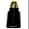 VMS Racing 50 Caliber BLACK 24 KT CARAT GOLD TIP BULLET ANTENNA in Heavy Gauge CNC Machined Billet Aluminum Short Compatible with Toyota Tacoma 95-19 1995-2019 view 4
