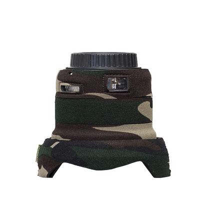 LensCoat Cover Camouflage Neoprene Lens Cover Protection Nikon 24mm F/1.8G ED AF-S Wide Angle Lens, Forest Green (lcn2418fg)
