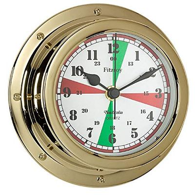 Nauticalia Fitzroy QuickFix Radio Silence Clock, Brass