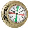 Nauticalia Fitzroy QuickFix Radio Silence Clock, Brass view 1
