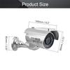 Othmro Fake Security Camera Plastic Dummy Camera CCTV Solar Powered Surveillance System for Home Outdoor Indoor Protect Your Homes,Retail Shops and Business Silver 4Pcs view 2