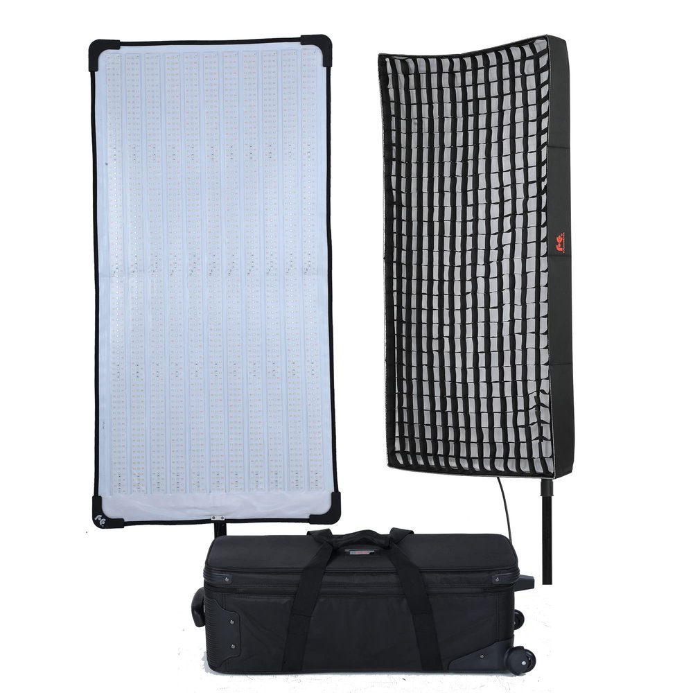 Falcon Eyes RX-748 III 360W RGB LED Photo Light Flexible LED with Effect Scenes Mode Color Temperature 2700K-9999K Photo Light with Honeycomb Grid Softbox Support APP Control