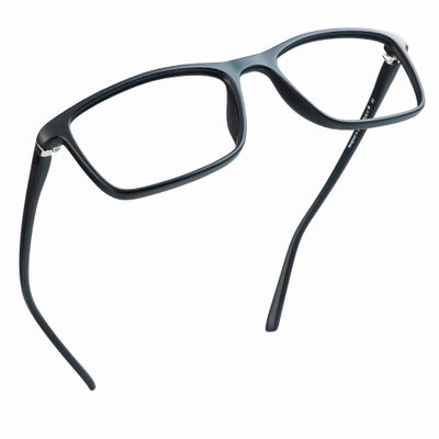 LifeArt Blue Light Blocking Glasses, Anti Eyestrain, Computer Reading Glasses, Gaming Glasses, TV Glasses for Women Men, Anti Glare (Black, +1.25 Magnification)