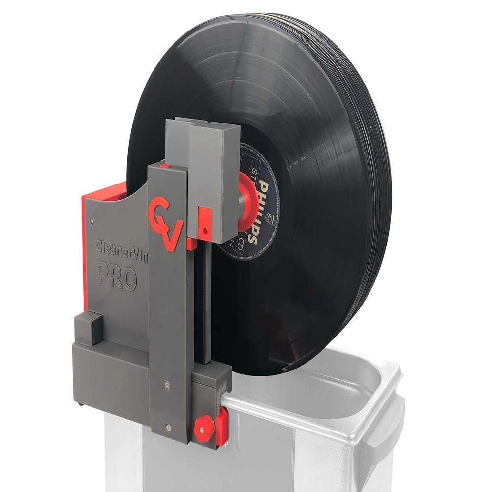 CleanerVinyl Pro Expert Kit: Vinyl Record Cleaning Attachment for Ultrasonic Cleaners. Easy Drying - Never Touch a Wet Record. Less Than 35 min Sleeve-to-Sleeve