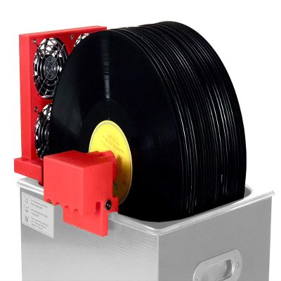 CleanerVinyl Max Expert Kit: Ultrasonic Vinyl Record Cleaner. 24 Records Per Batch. Integrated Drying Fan - Never Touch a Wet Record! Go Sleeve-to-Sleeve in 45 min!