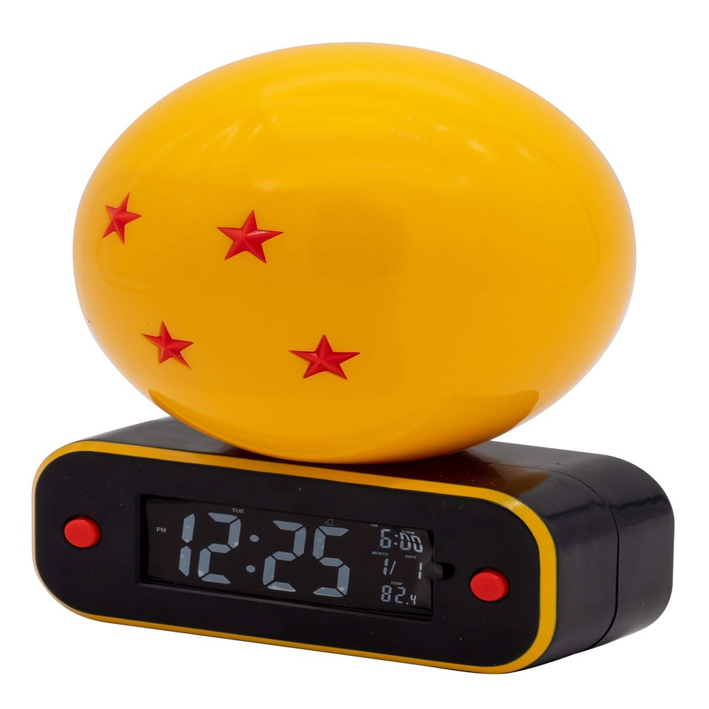 Teknofun Dragon Ball Z Alarm Clock and Speaker, Yellow, Black, Red, 16