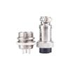 1 Set GX16 3Pins Aviation Plug Socket 3 Pin Screw Type Male Female Metal Aviation Wire Connector Panel Connector 400V 5A view 2