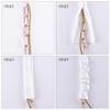 Chandelier Chain Cover 6 Feet,Flannelette White Fabric Cord Cover for Chandelier Wire Decoration and Protector view 4